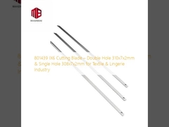 801439 IX6 Snijblad   Double Hole 310x7x2mm & Single Hole 308x7x2mm voor de textiel- en lingerieindustrie